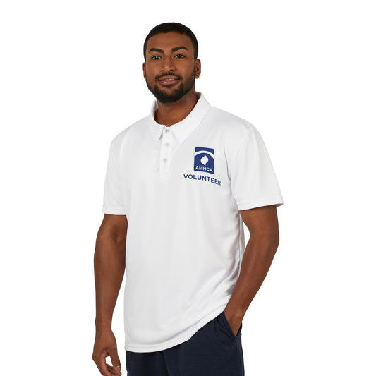 AMHCA Volunteer Polo Shirt — Mens Performance Embroidered Chest Polo